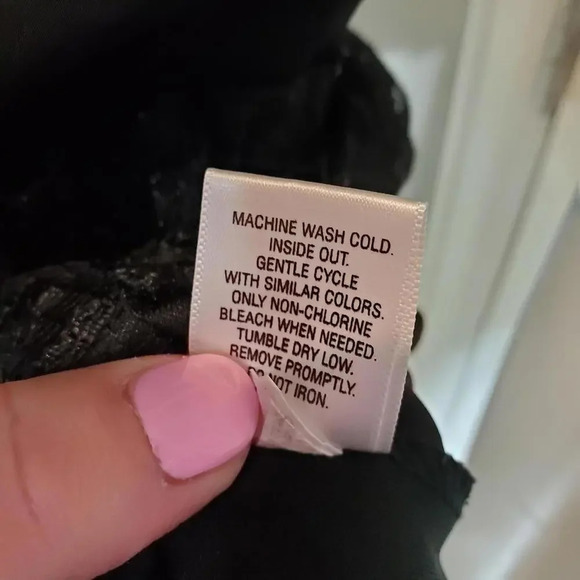 Xhilaration Black Ruffle Lace Mini Dress Size Medium Women's Juniors NWOT - Picture 5 of 13